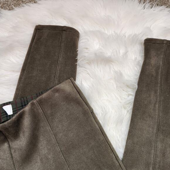 Anthropologie Size 26 Green Faux Suede Pull On Skinny Pants - Picture 14 of 14